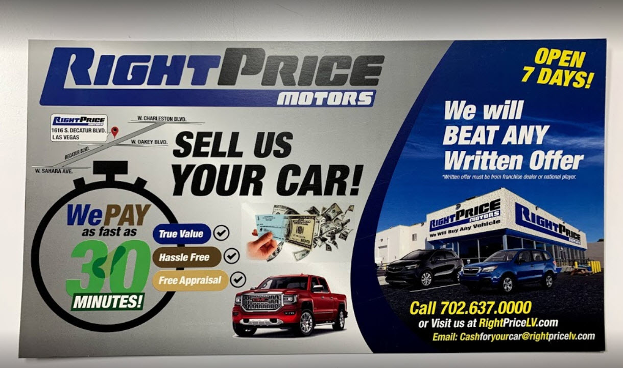 Right Price Motors in Las vegas, NV Rated 4.6 Stars Kelley Blue Book