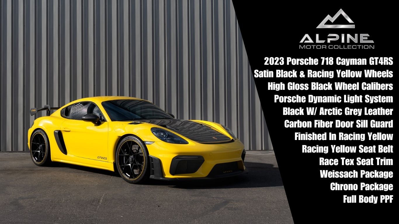 Used 2023 Porsche 718 Cayman GT4 RS