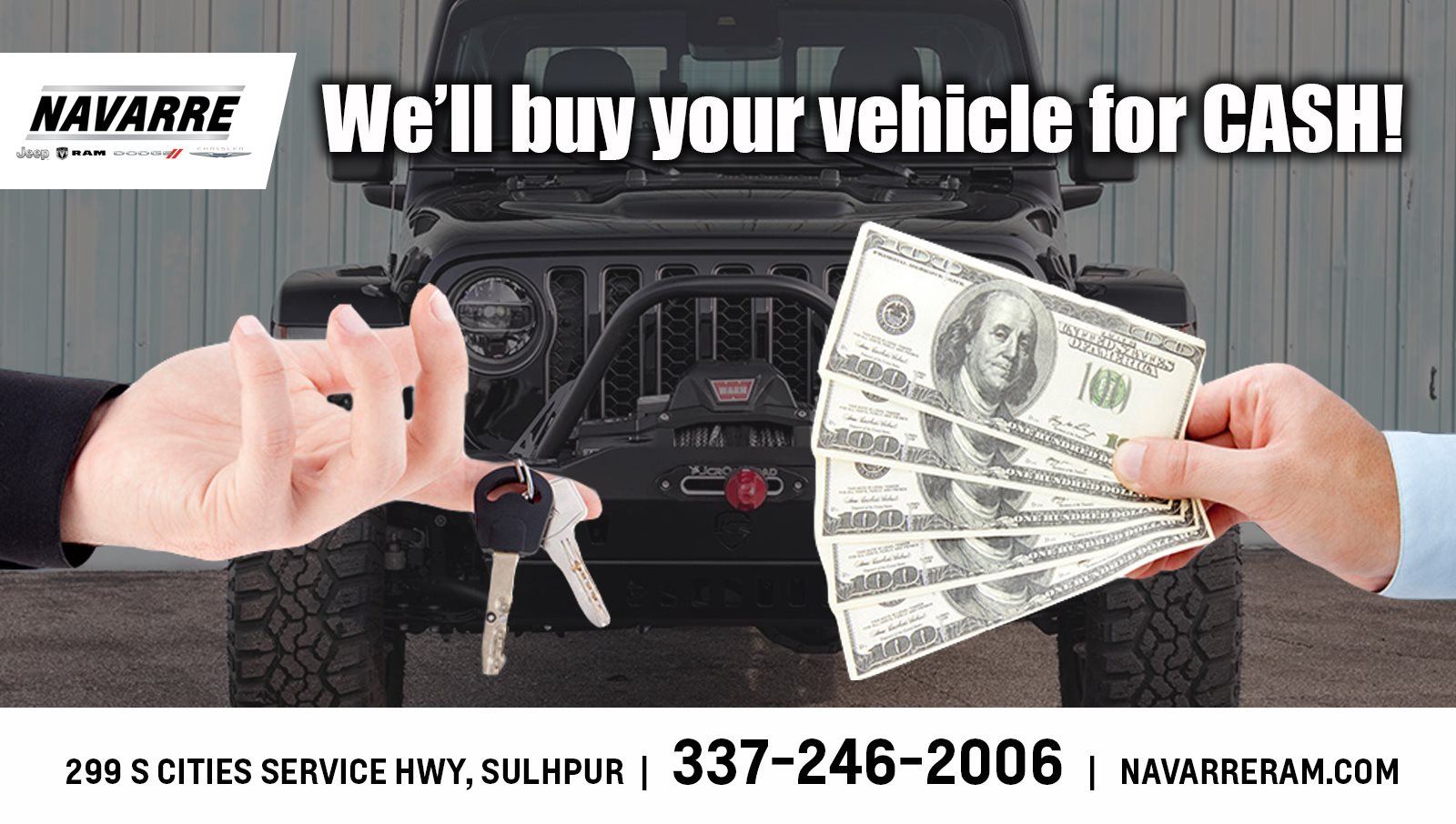 Navarre Jeep Ram Dodge Chrysler in Sulphur, LA 176 Cars Available