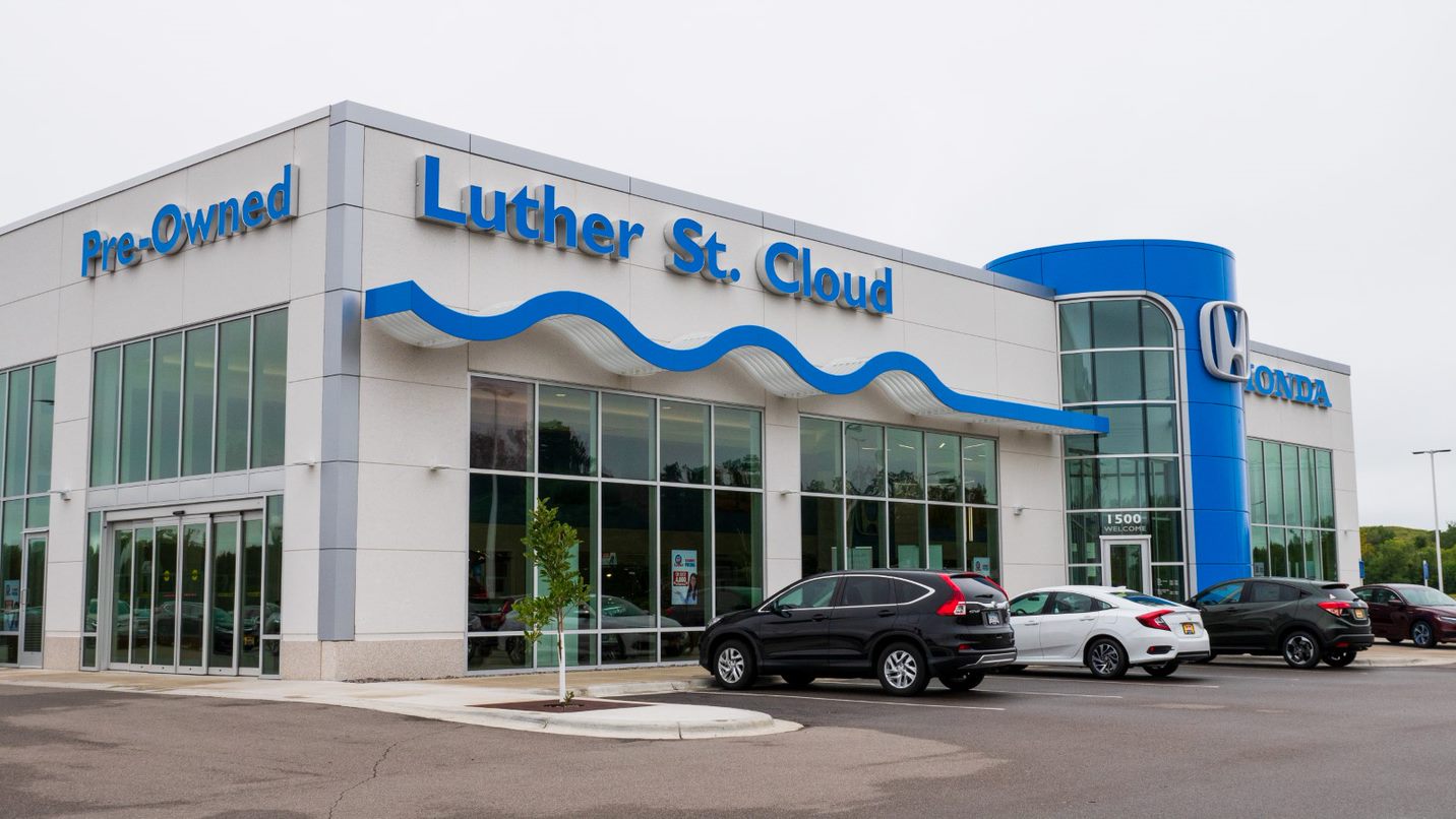 Luther St Cloud Honda in Waite park, MN Rated 4.7 Stars Kelley Blue