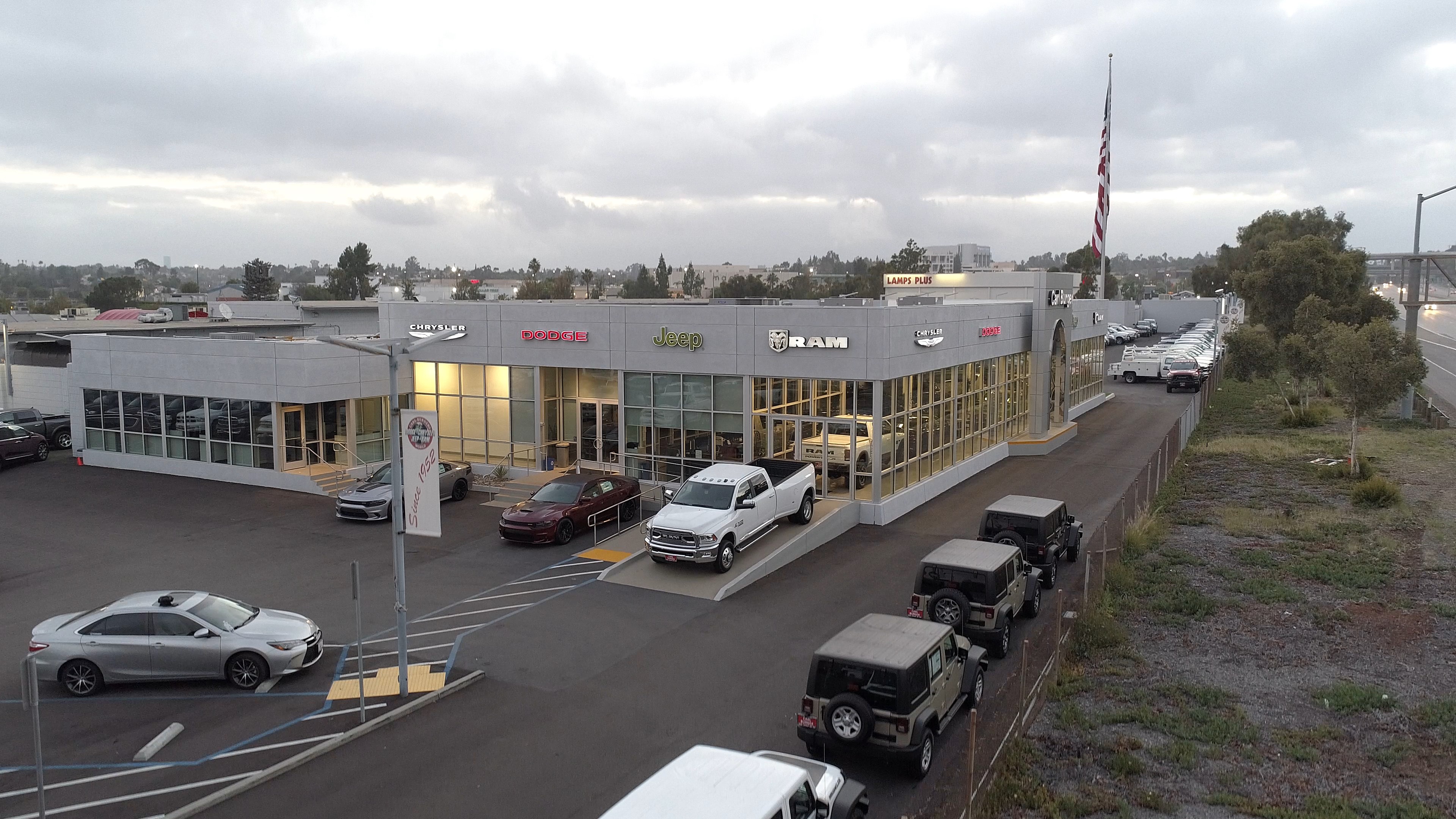 Carl Burger Dodge RAM SRT Chrysler Jeep World in La mesa, CA 280 Cars