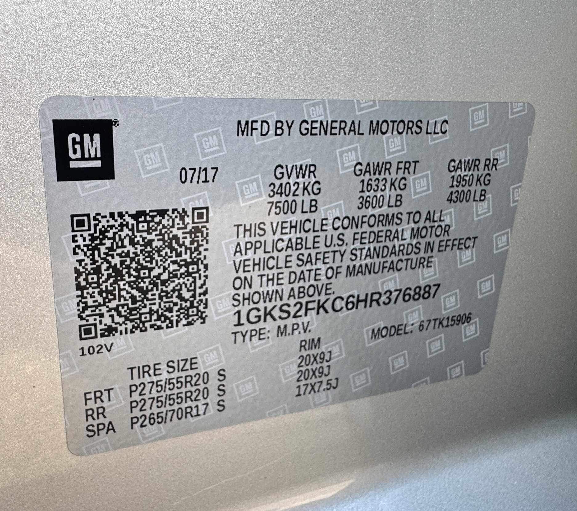 2017 GMC Yukon XL SLE