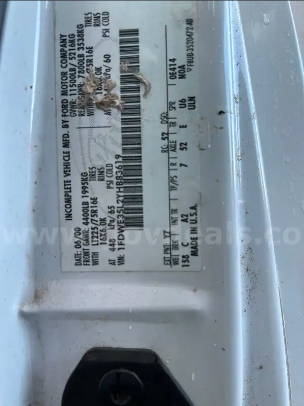 2000 Ford E-350 and Econoline 350 Super Duty