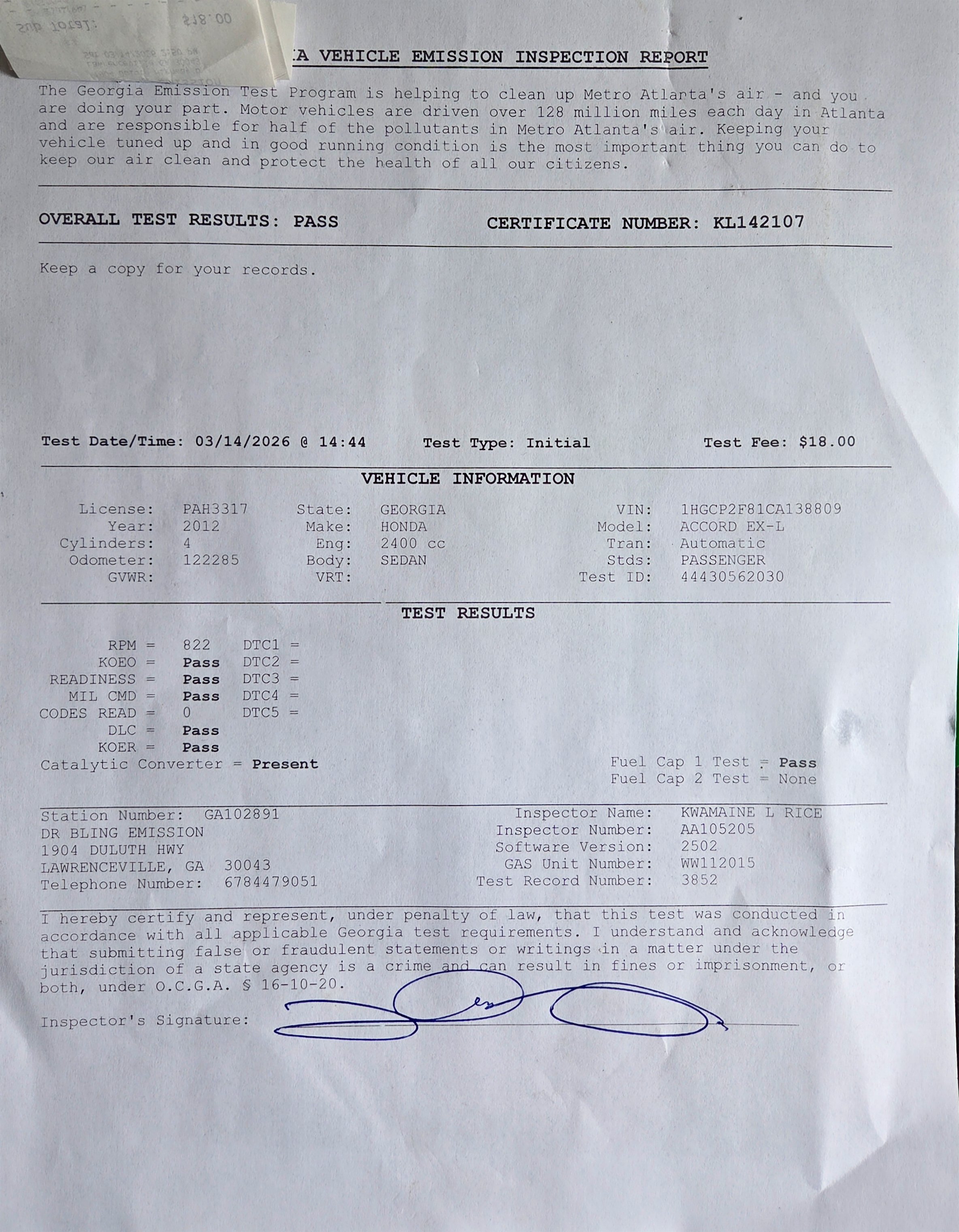 2012 Honda Accord EX-L