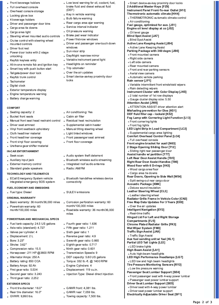 2023 Mercedes-Benz Sprinter 3500