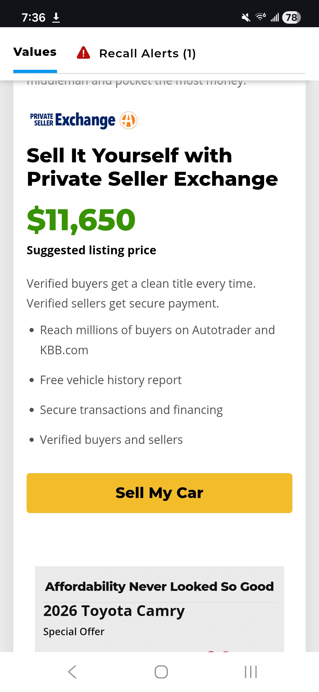 2015 Toyota Camry LE