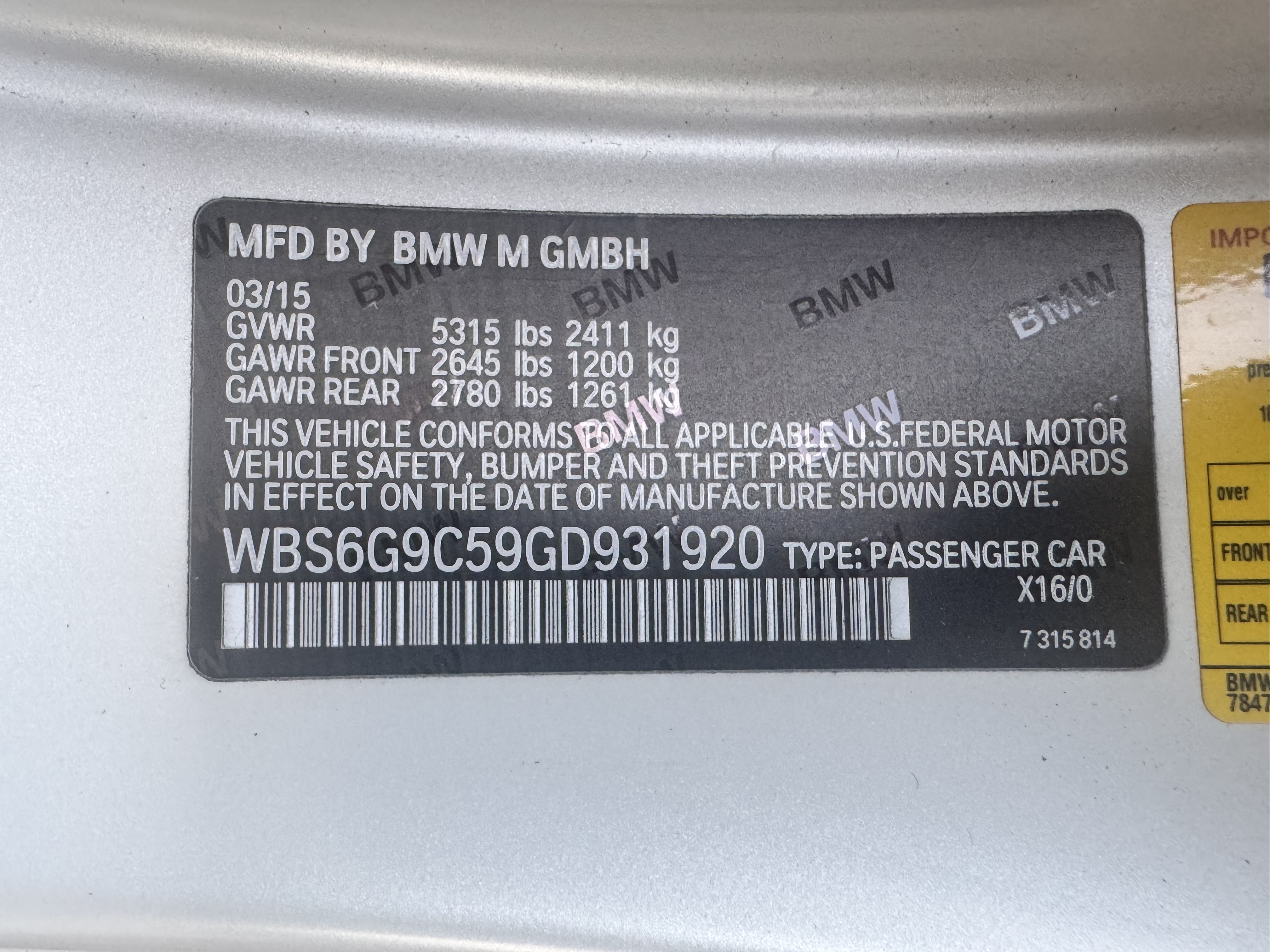 2016 BMW M6 Convertible