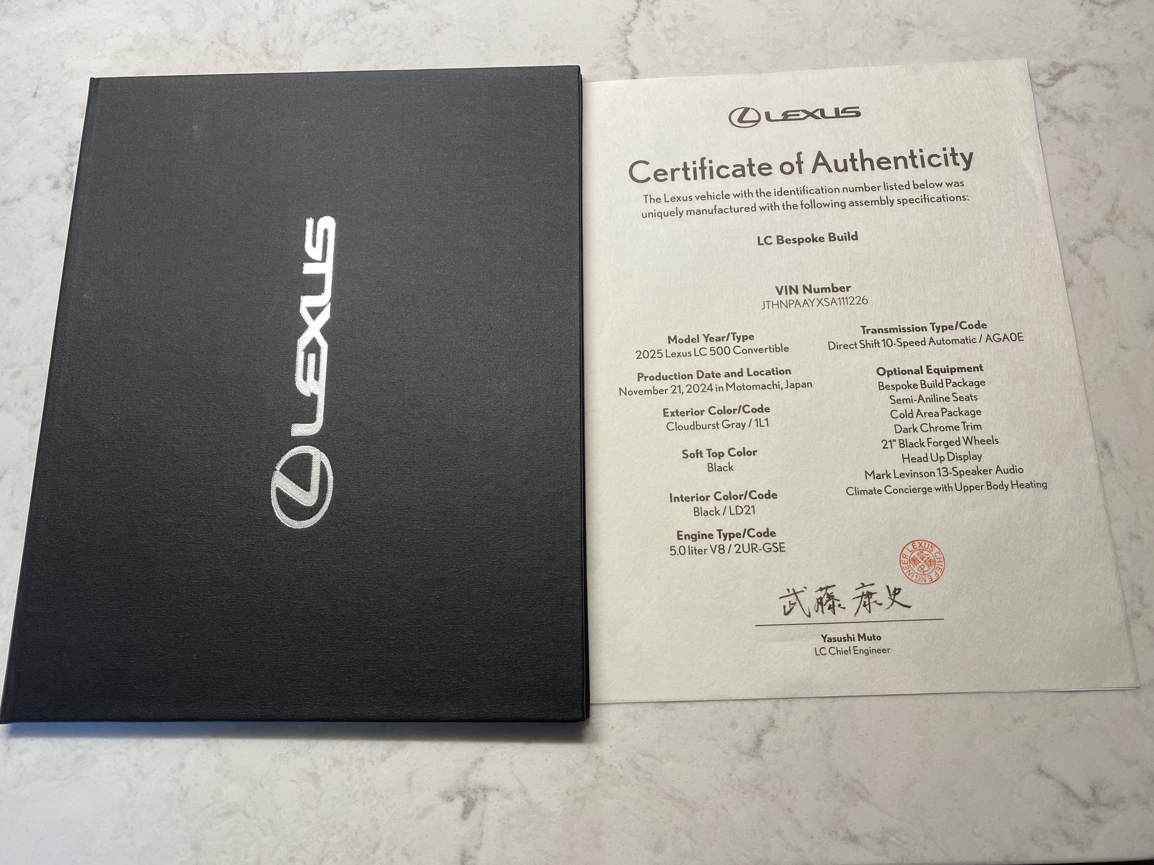2025 Lexus LC 500 Convertible