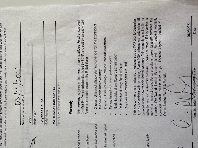 2021 Porsche Cayenne Coupe