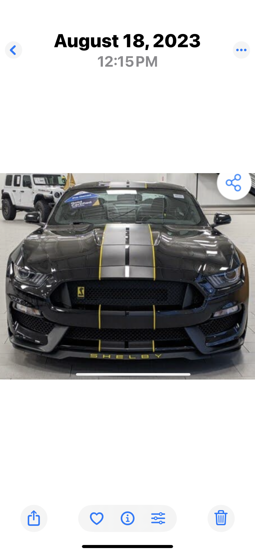 Used 2020 Ford Mustang Shelby GT350 w/ Technology Package