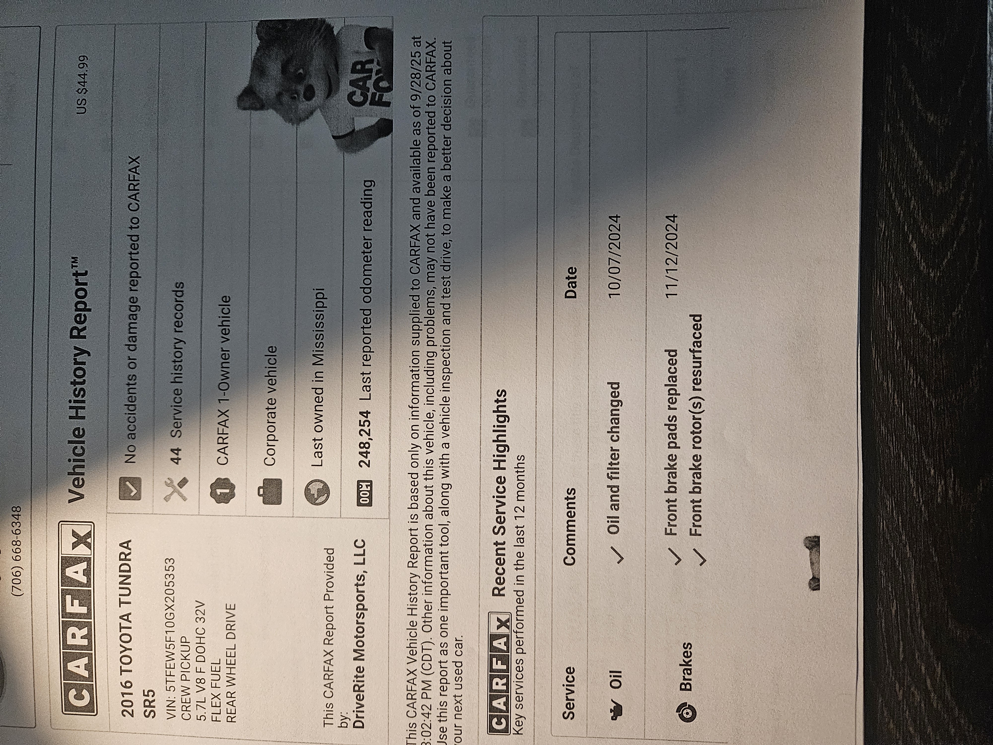 2016 Toyota Tundra SR5