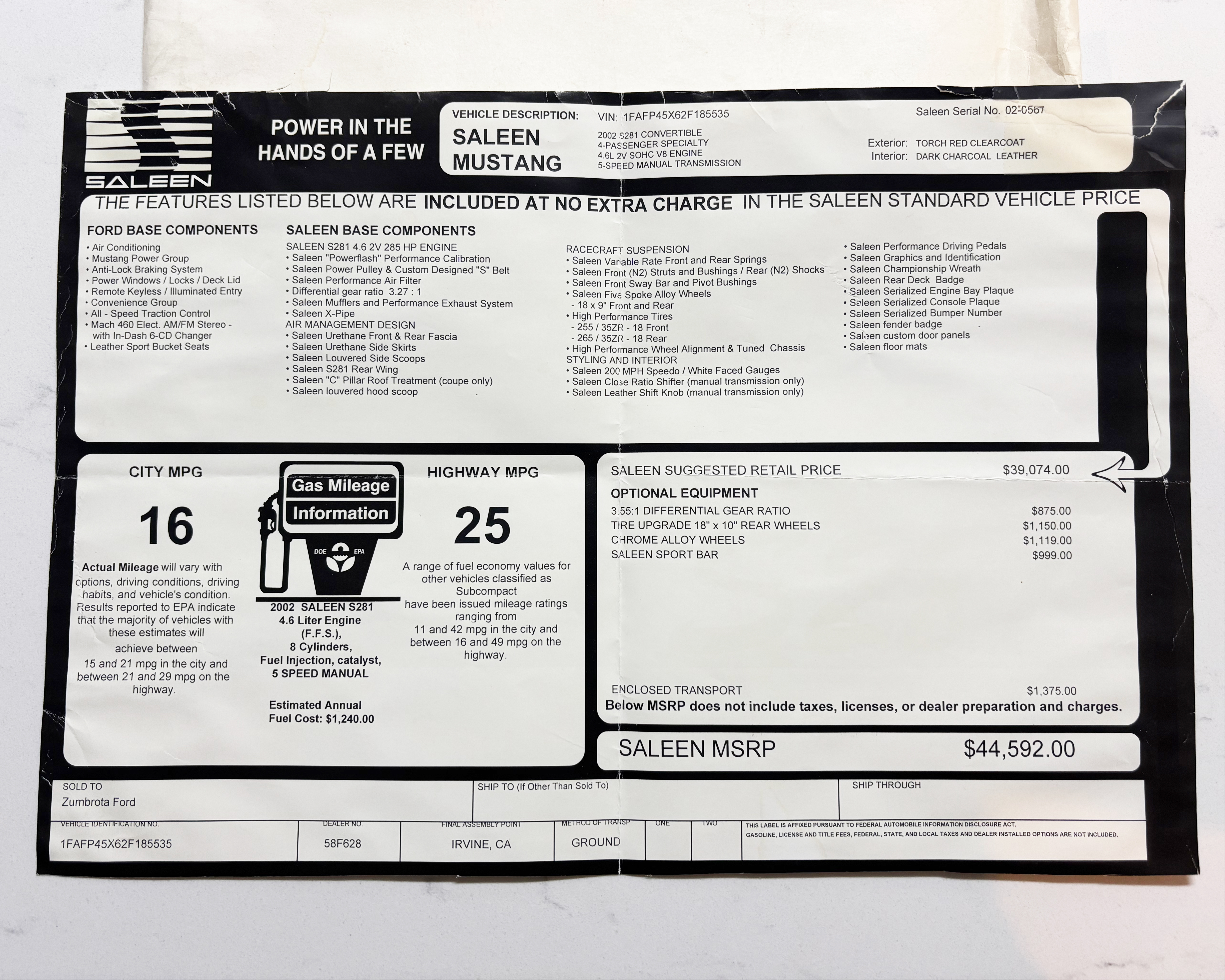 2002 Ford Mustang GT