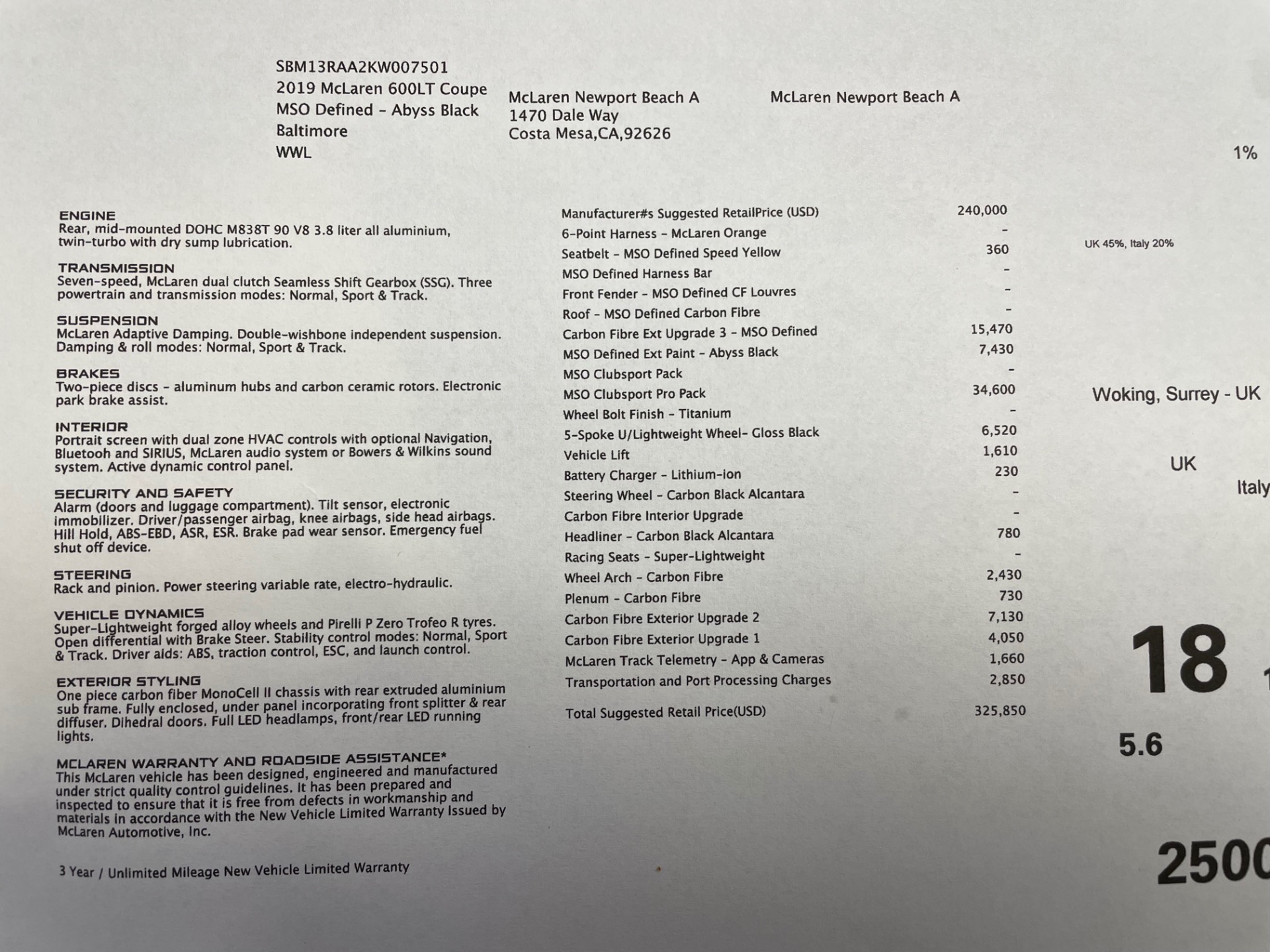 Used 2019 McLaren 600LT photo 30