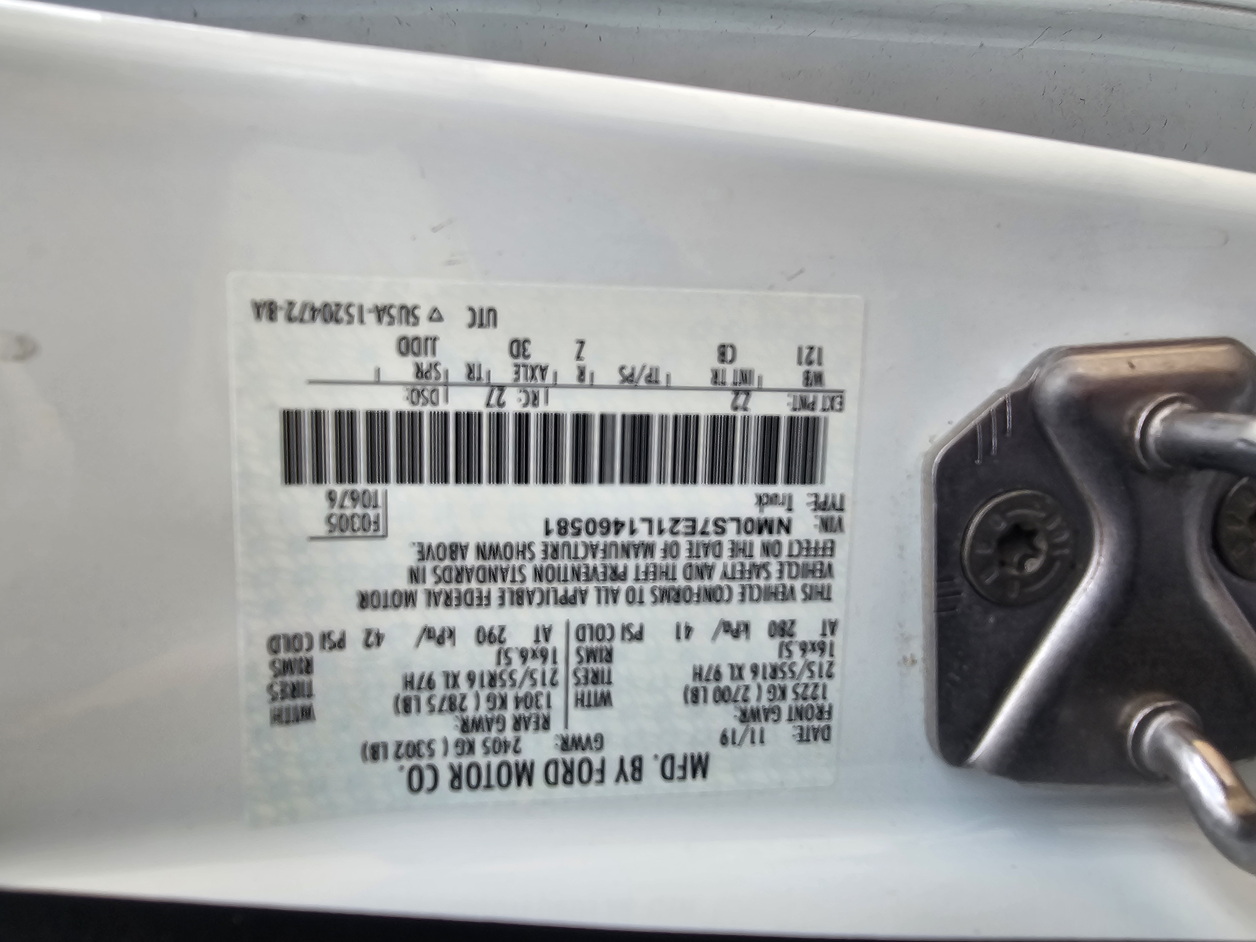 2020 Ford Transit Connect XL