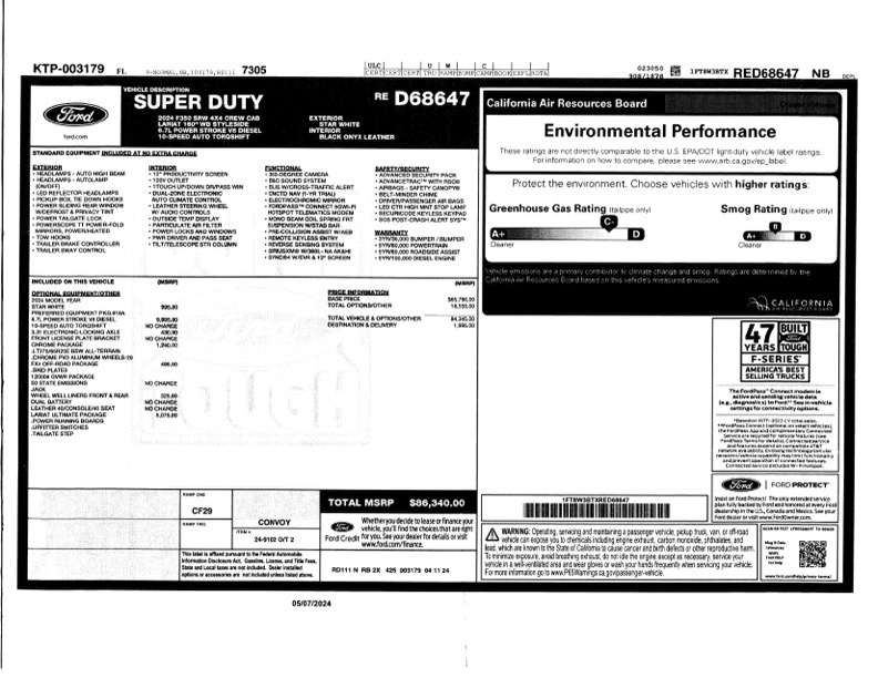 2024 Ford F350 Lariat