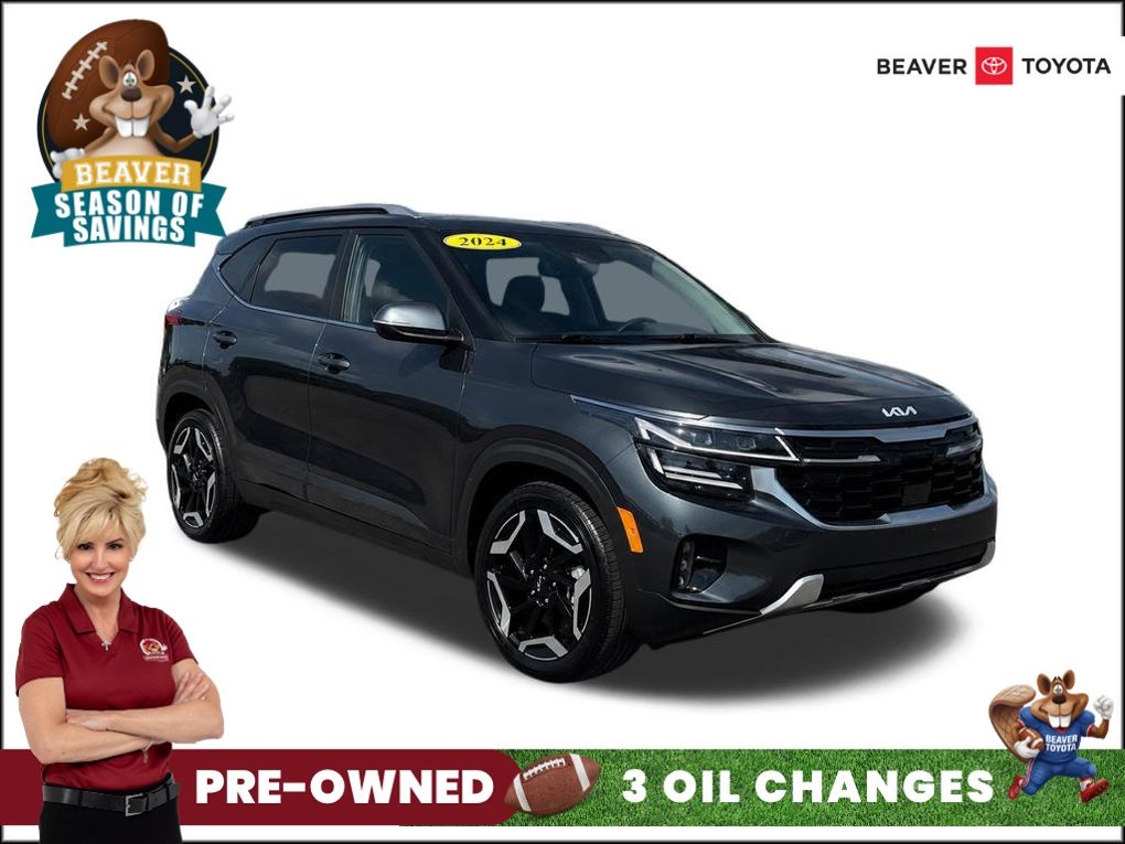 Gray 2024 Kia Seltos SUV / Crossover All-Wheel Drive 8-Speed Automatic