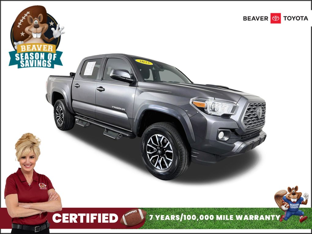 Magnetic Gray Metallic 2022 Toyota Tacoma Pickup Truck Four-Wheel Drive 6-Speed Automatic