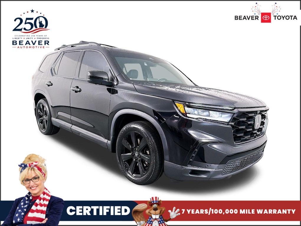 Crystal Black Pearl 2025 Honda Pilot SUV / Crossover All-Wheel Drive Automatic