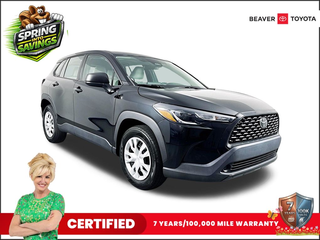 Jet Black 2023 Toyota Corolla Cross L AWD SUV / Crossover All-Wheel Drive Continuously Variable Transmission