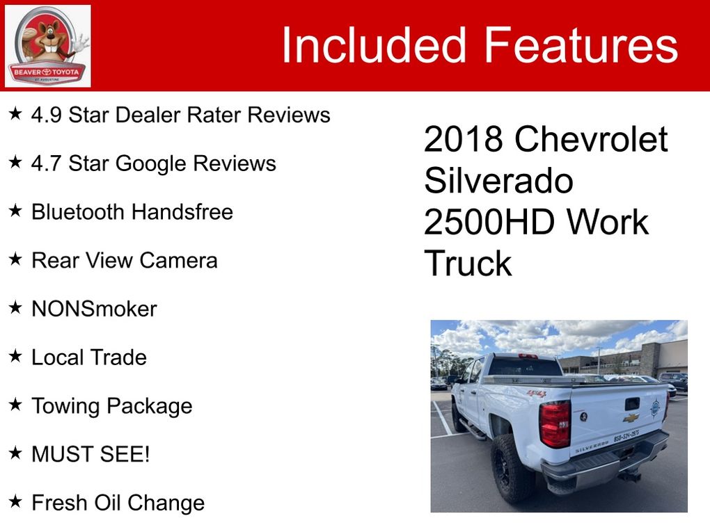 Used 2018 Chevrolet Silverado 2500HD Truck