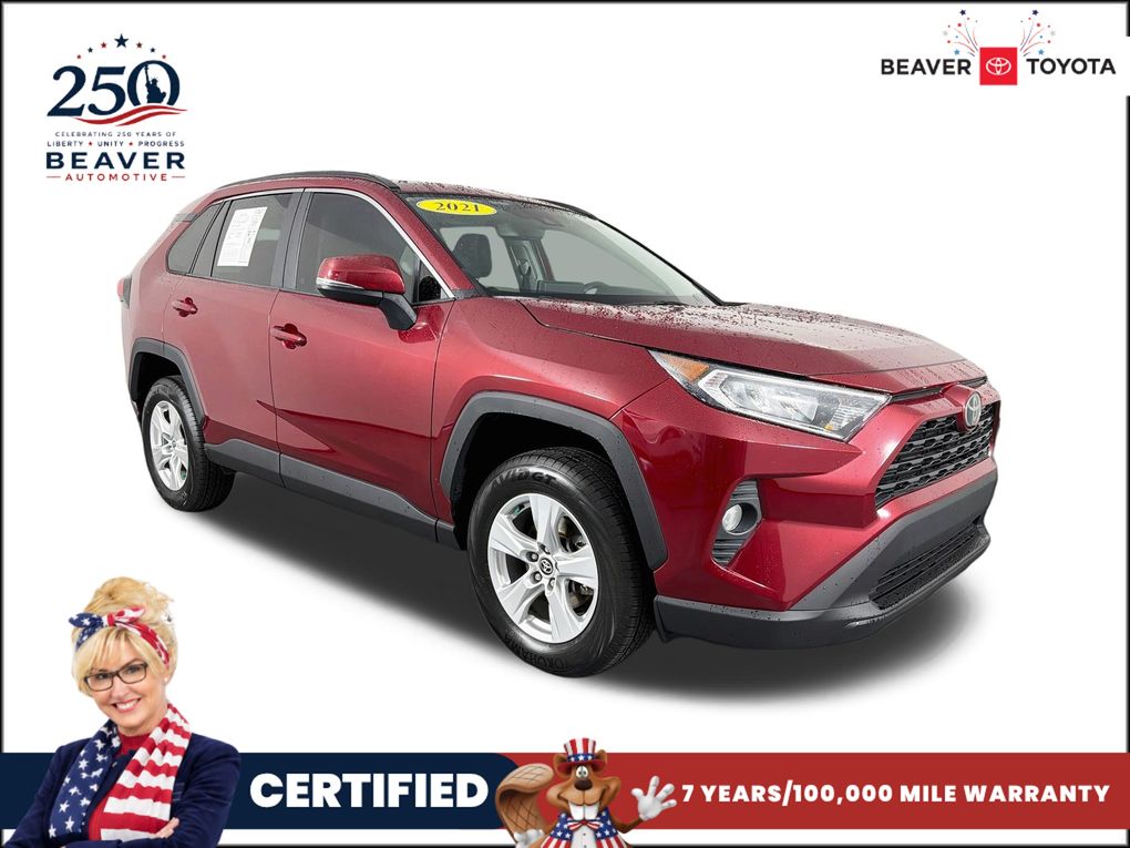 Red (Ruby Flare Pearl) 2021 Toyota RAV4 SUV / Crossover Front-Wheel Drive 8-Speed Automatic