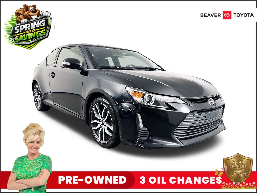 Black 2015 Scion tC Base Coupe Front-Wheel Drive 6-Speed Automatic