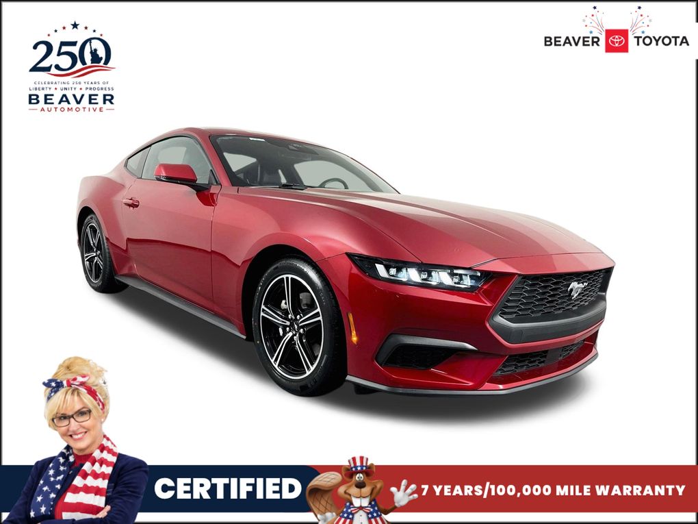 Rapid Red Metallic Tinted Clearcoat 2024 Ford Mustang Coupe Rear-Wheel Drive Automatic
