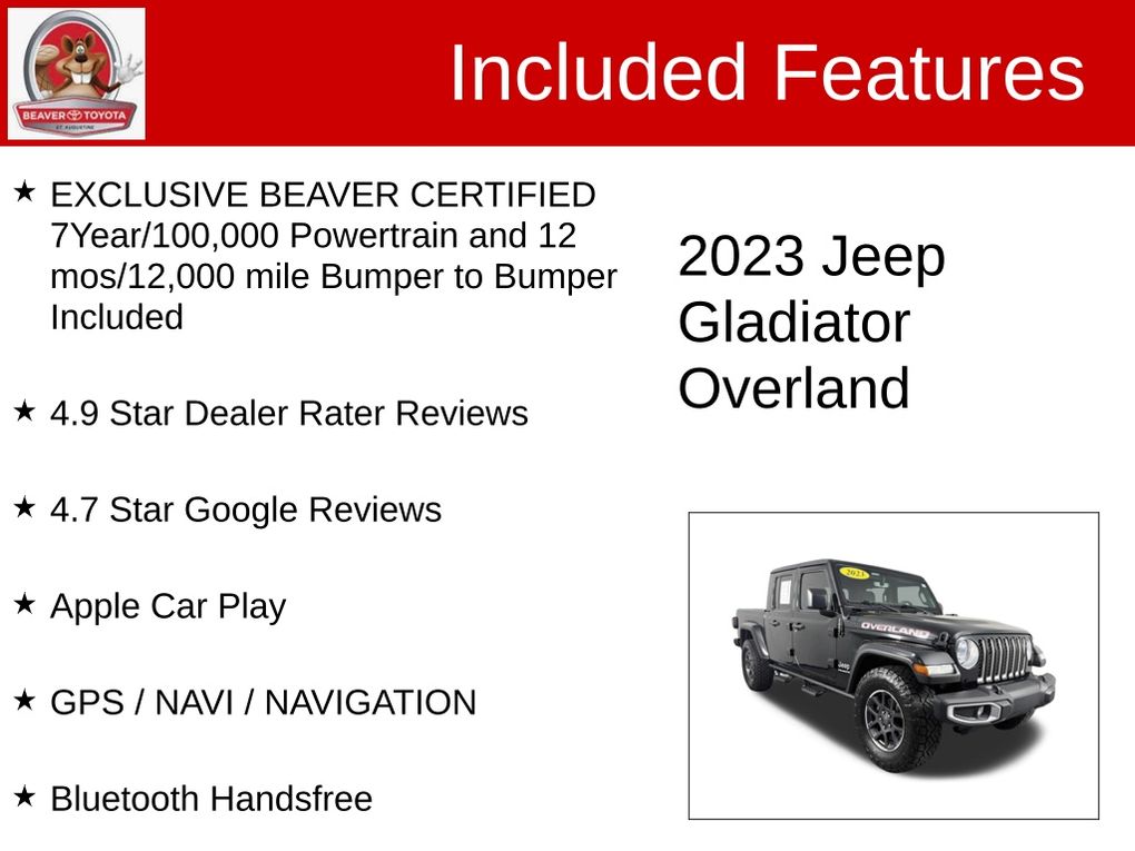 Used 2023 Jeep Gladiator Truck