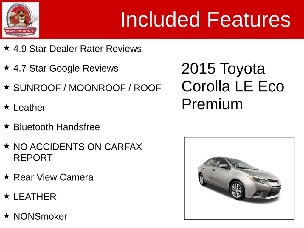 Used 2015 Toyota Corolla Sedan