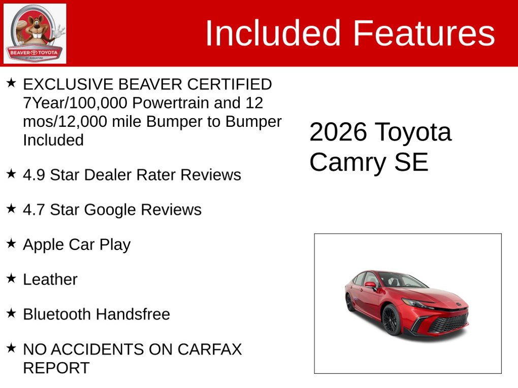 Used 2026 Toyota Camry Sedan