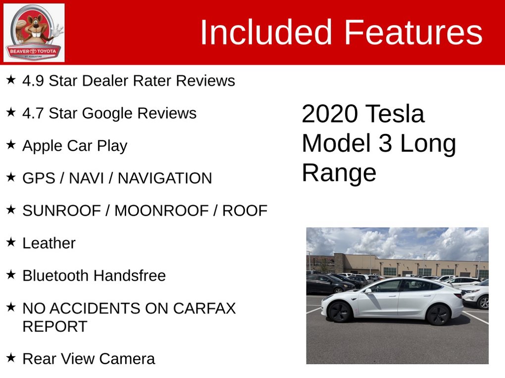 Used 2020 Tesla Model 3 Sedan