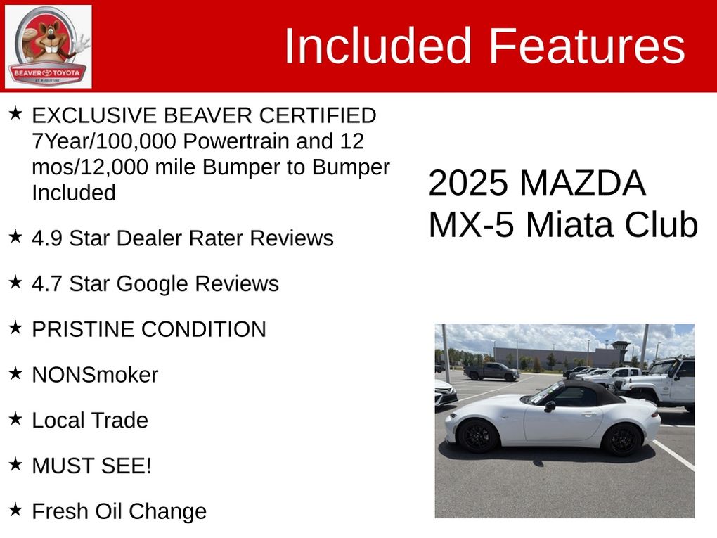 Used 2025 Mazda MX-5 Miata Convertible