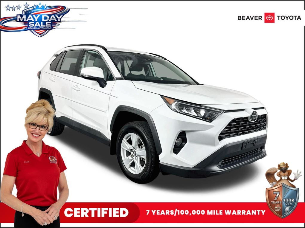 Super White 2020 Toyota RAV4 XLE AWD SUV / Crossover All-Wheel Drive 8-Speed Automatic