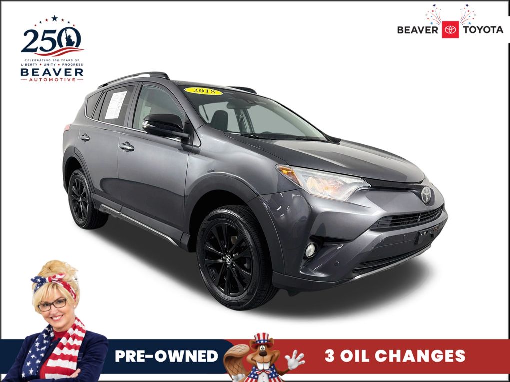 Magnetic Gray Metallic 2018 Toyota RAV4 SUV / Crossover All-Wheel Drive 6-Speed Automatic