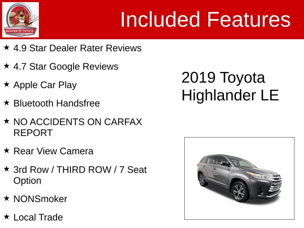 Used 2019 Toyota Highlander SUV