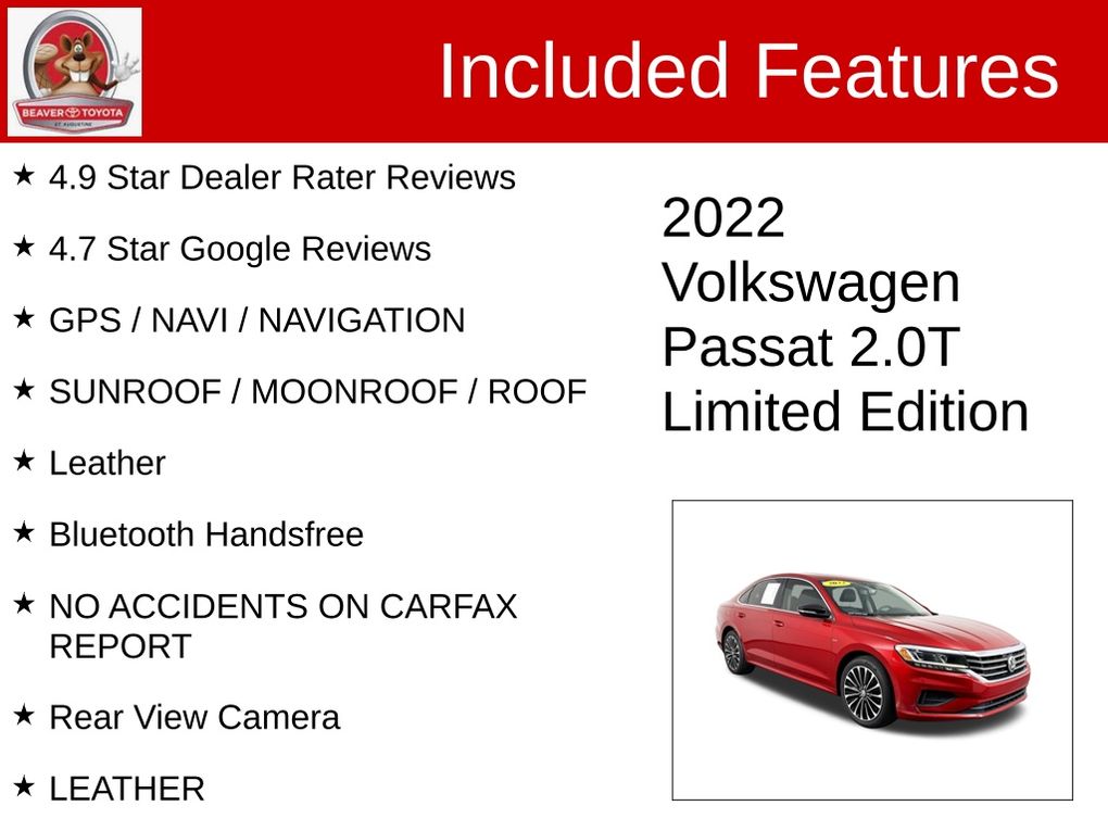 Used 2022 Volkswagen Passat Sedan
