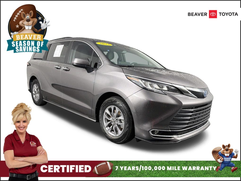Predawn Gray Mica 2023 Toyota Sienna Minivan Front-Wheel Drive Continuously Variable Transmission