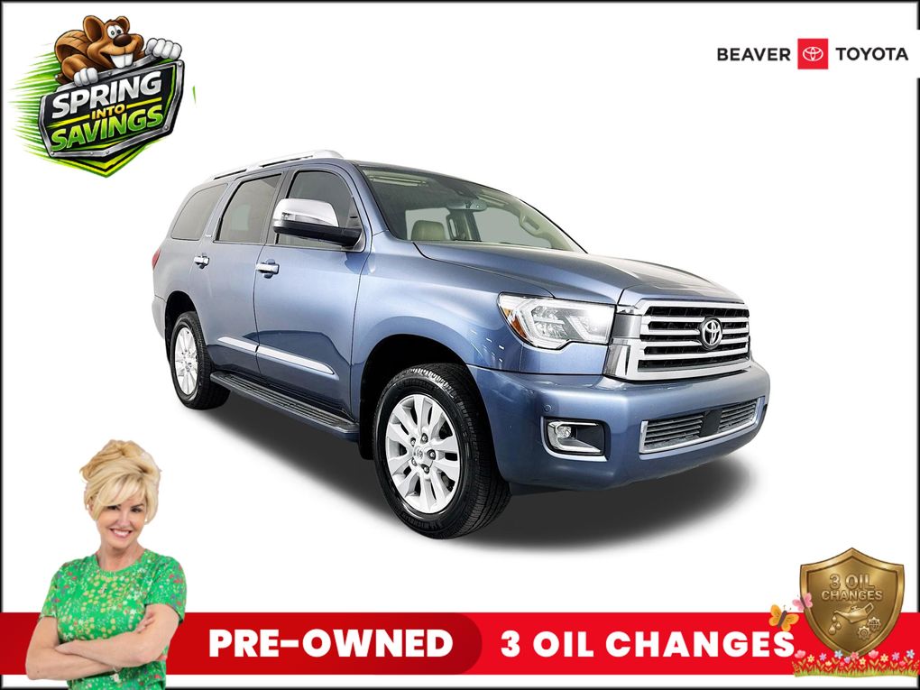 Shoreline Blue Pearl 2021 Toyota Sequoia Platinum 4WD SUV / Crossover Four-Wheel Drive 6-Speed Automatic
