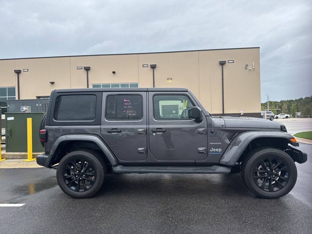 Certified 2023 Jeep Wrangler 4xe Sahara 4XE with VIN 1C4JJXP66PW690221 for sale in St. Augustine, FL