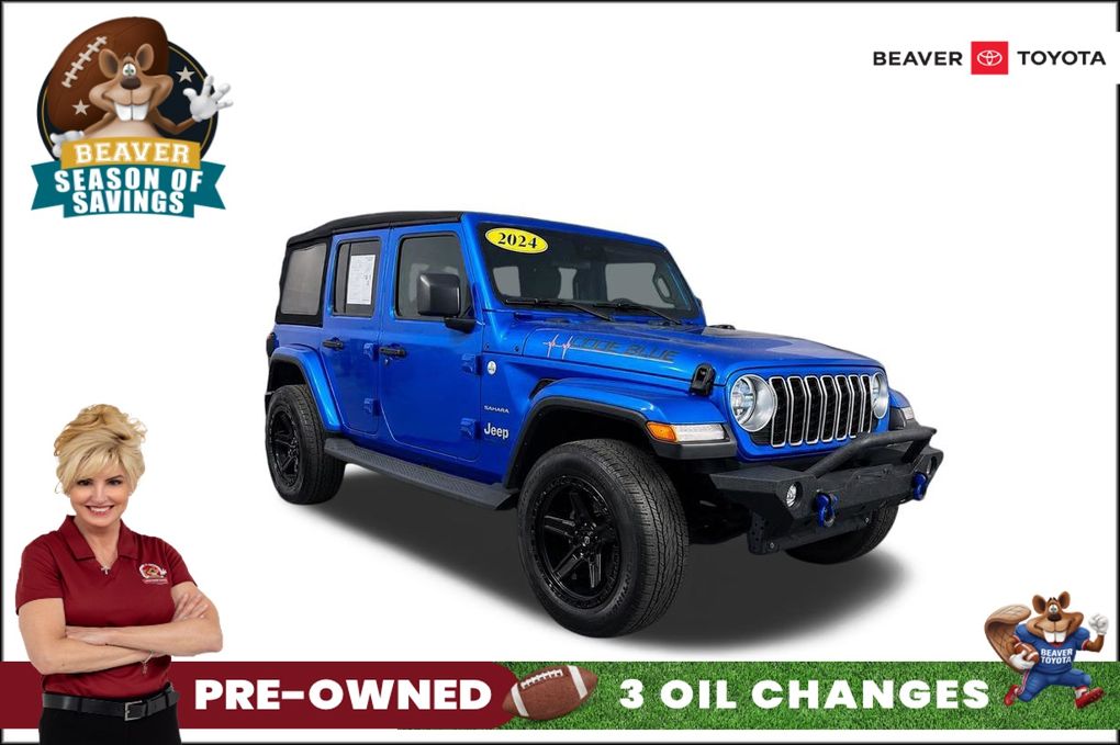 Hydro Blue Pearlcoat 2024 Jeep Wrangler SUV / Crossover Four-Wheel Drive 8-Speed Automatic