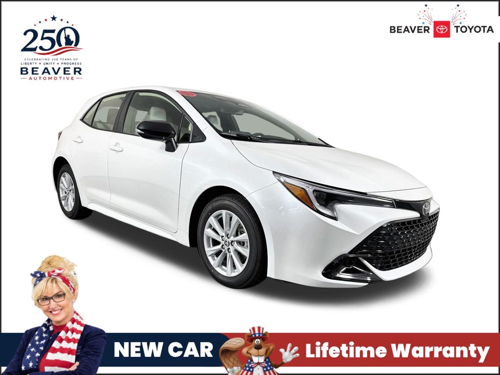 White (Wind Chill Pearl) 2026 Toyota Corolla Hatchback Hatchback Front-Wheel Drive Continuously Variable Transmission