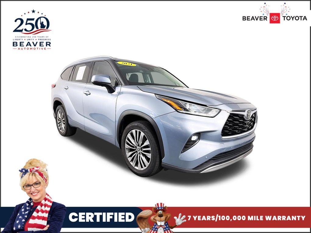 Moon Dust 2021 Toyota Highlander SUV / Crossover Front-Wheel Drive 8-Speed Automatic