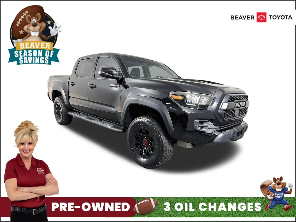 Midnight Black Metallic 2019 Toyota Tacoma Pickup Truck Four-Wheel Drive 6-Speed Automatic
