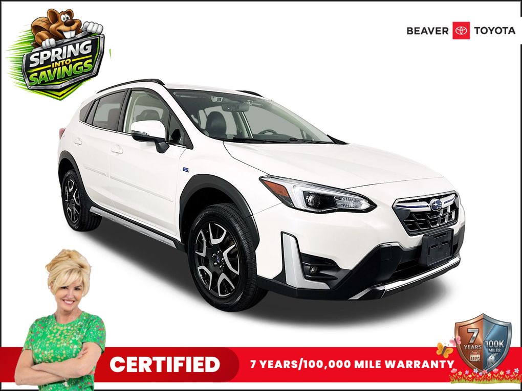 Crystal White Pearl 2023 Subaru Crosstrek Hybrid AWD SUV / Crossover All-Wheel Drive Continuously Variable Transmission