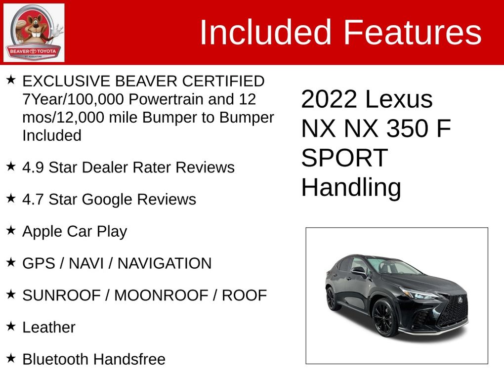 Used 2022 Lexus NX SUV