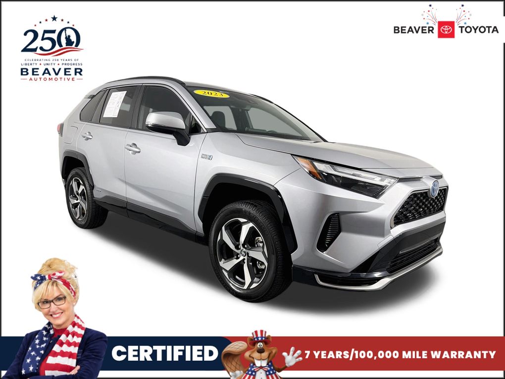 Silver Sky Metallic 2023 Toyota RAV4 Prime SUV / Crossover All-Wheel Drive Continuously Variable Transmission