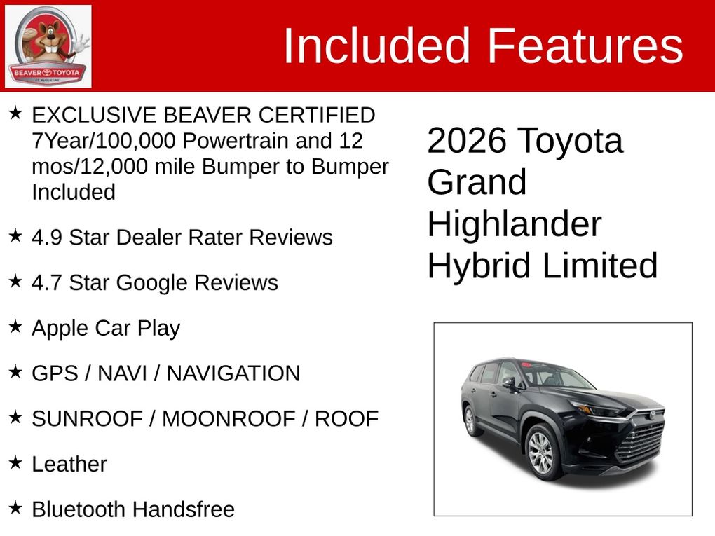 Used 2026 Toyota Grand Highlander Hybrid SUV