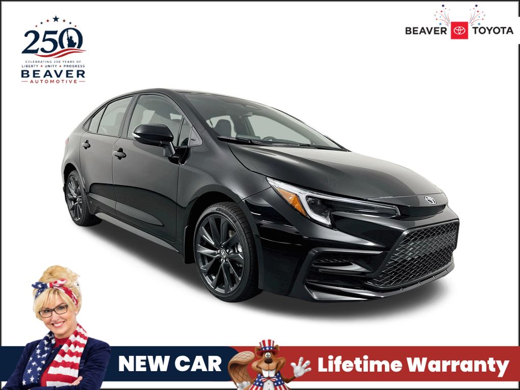 Midnight Black Metallic 2026 Toyota Corolla Sedan Front-Wheel Drive Continuously Variable Transmission