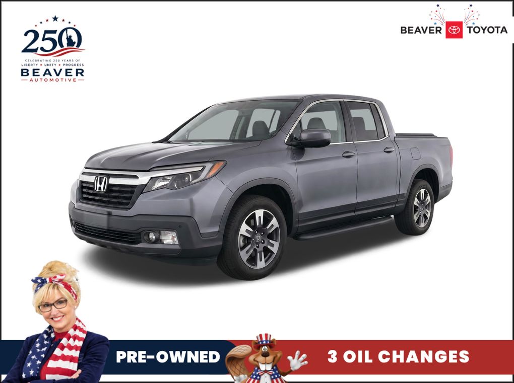 Gray (Modern Steel Metallic) 2017 Honda Ridgeline Pickup Truck Front-Wheel Drive 6-Speed Automatic