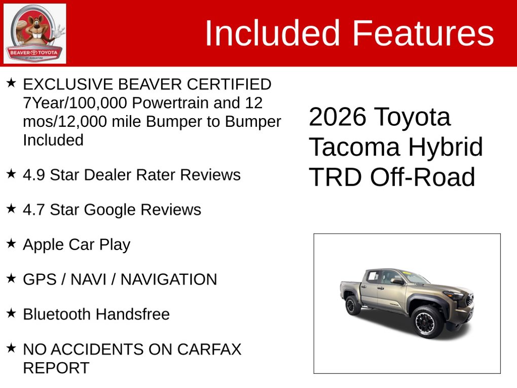 Used 2026 Toyota Tacoma Hybrid Truck